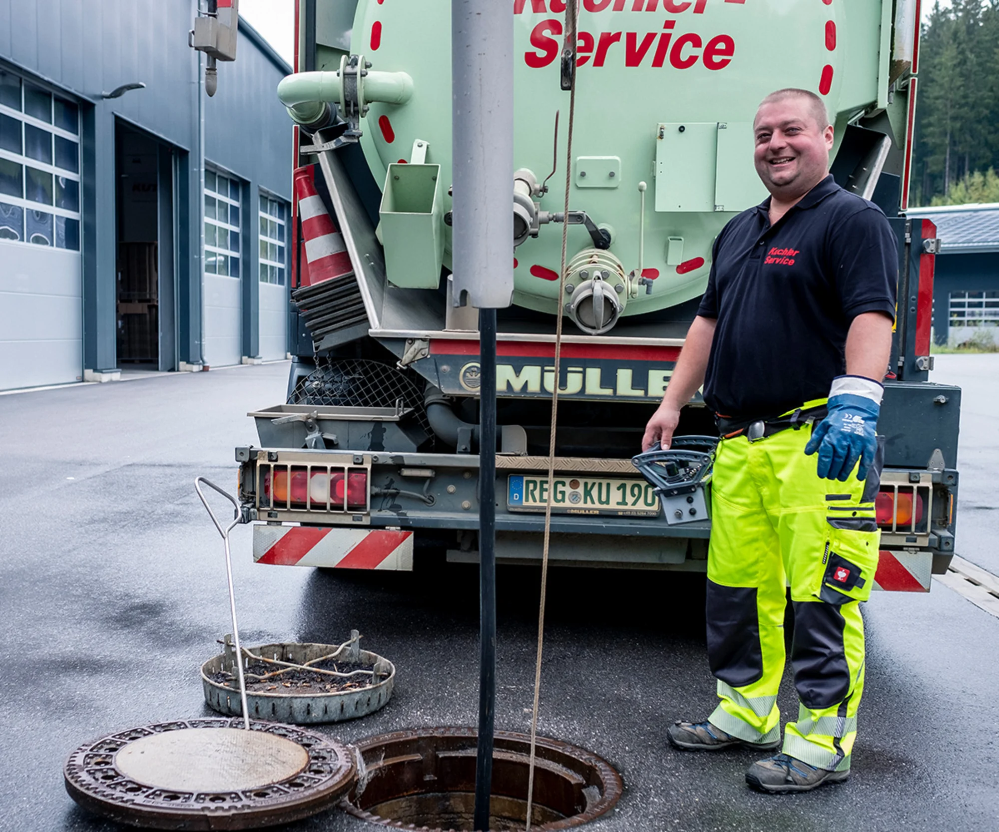 Team von Saugbagger Ingelheim